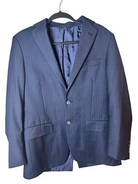 Brooks Brothers Wool 346 Fitzgerald Fit Navy Pinstripe Men's Blazer Size 36S